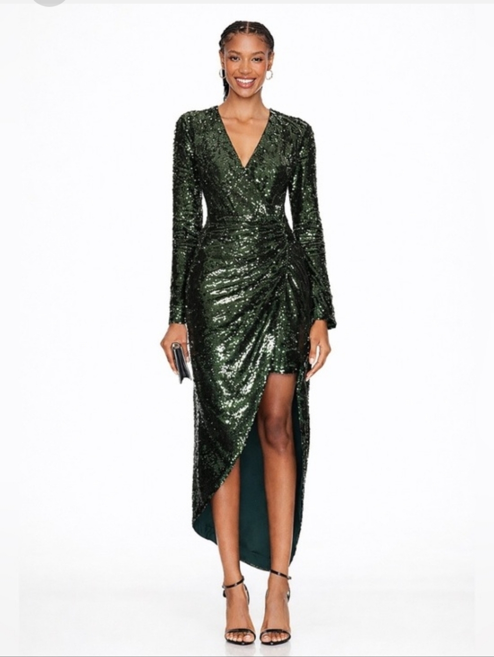 Simkhai Emersyn Sequin Dress In Emerald 0 NWT